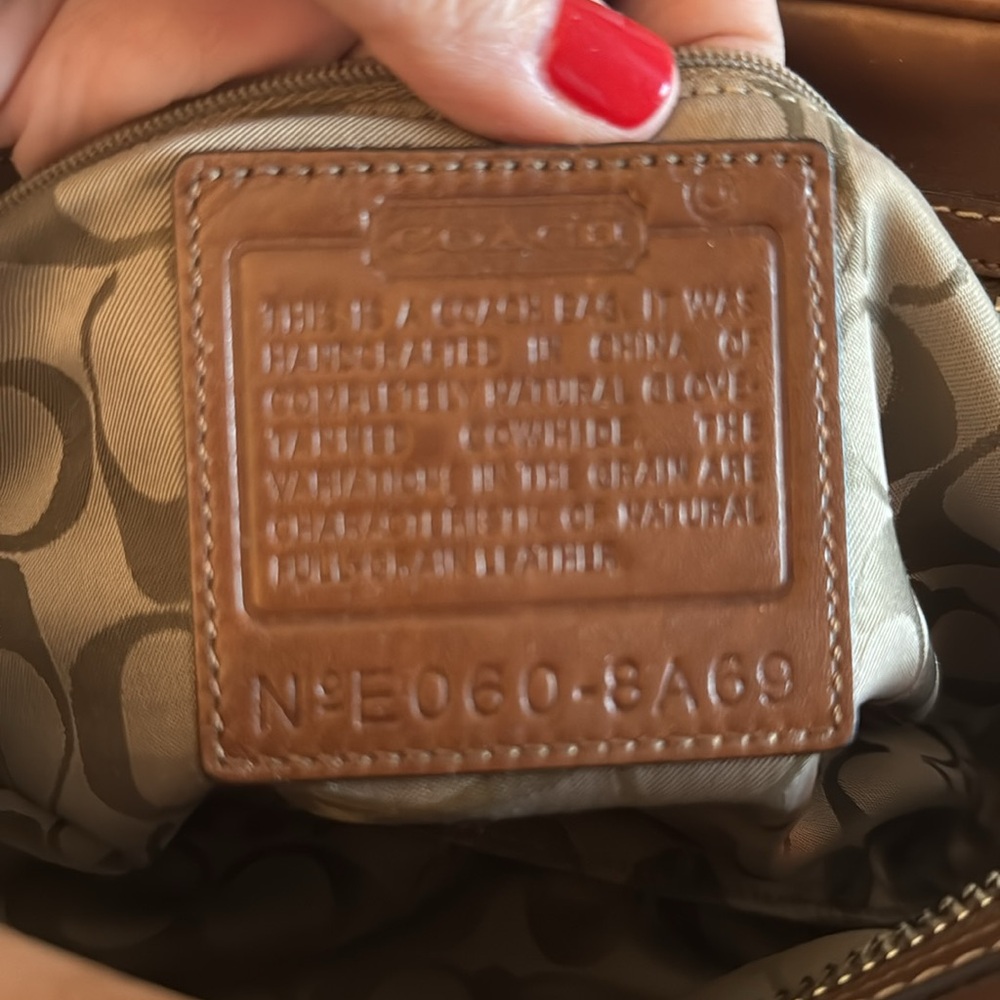 Coach Brown Leather Satchel Bag - Picture 6 of 6